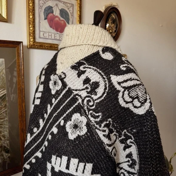 70s vintage boho poncho - Picture 6 of 7